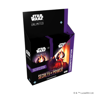 Star Wars: Unlimited - Secrets of Power Carbonite Booster Display (12 boosters)