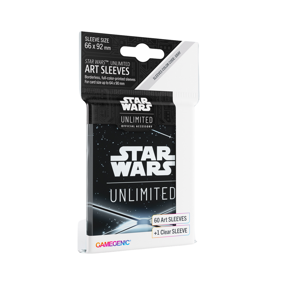 Gamegenic - Star Wars: Unlimited Art Sleeves - Card Back Black