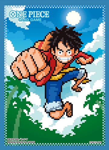 Bandai Sleeves for One Piece Card Game (8) - Monkey D. Luffy (dot)