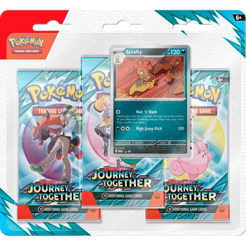 Pokémon TCG: Scarlet & Violet 9 Journey Together 3-Pack - Scrafty