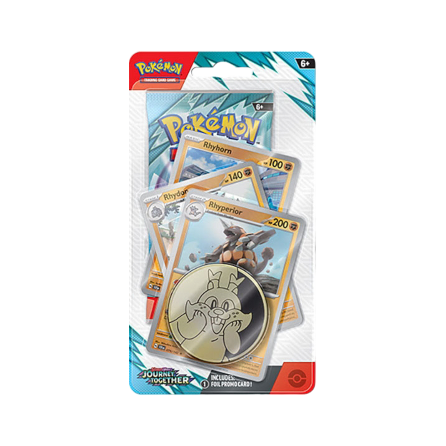 Pokémon TCG: Scarlet & Violet 9 Journey Together Premium Checklane - Rhydon/ Rhyhorn/ Rhyperior