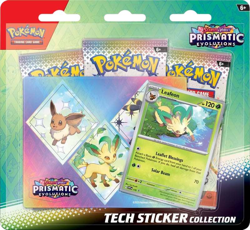 Pokémon TCG: 8.5 Scarlet & Violet - Prismatic Evolutions Sticker Collection - Leafeon