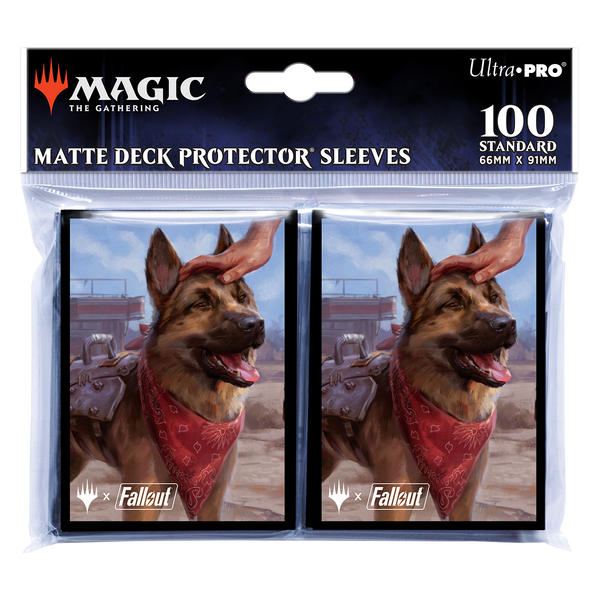 UP - Fallout 100ct Deck Protector Sleeves Dogmeat, Ever Loyal for Magic: The Gathering