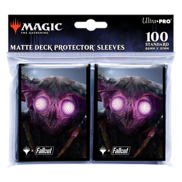 UP - Fallout 100ct Deck Protector Sleeves The Wise Mothman for Magic: The Gathering