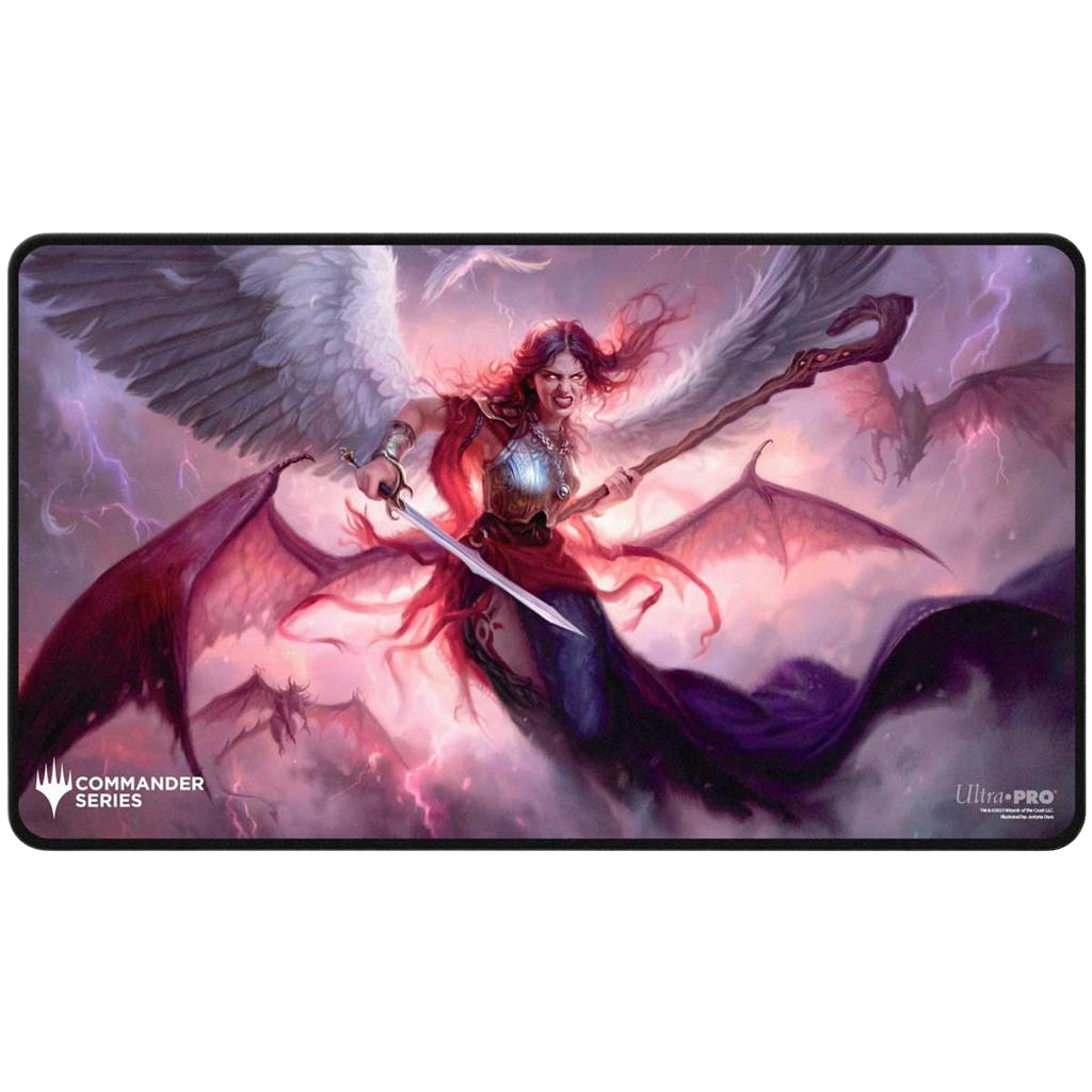 UP - MTG Commander Series 5 - Three Color Wedge - Black Stitched Playmat Kaalia (Fan Vote)