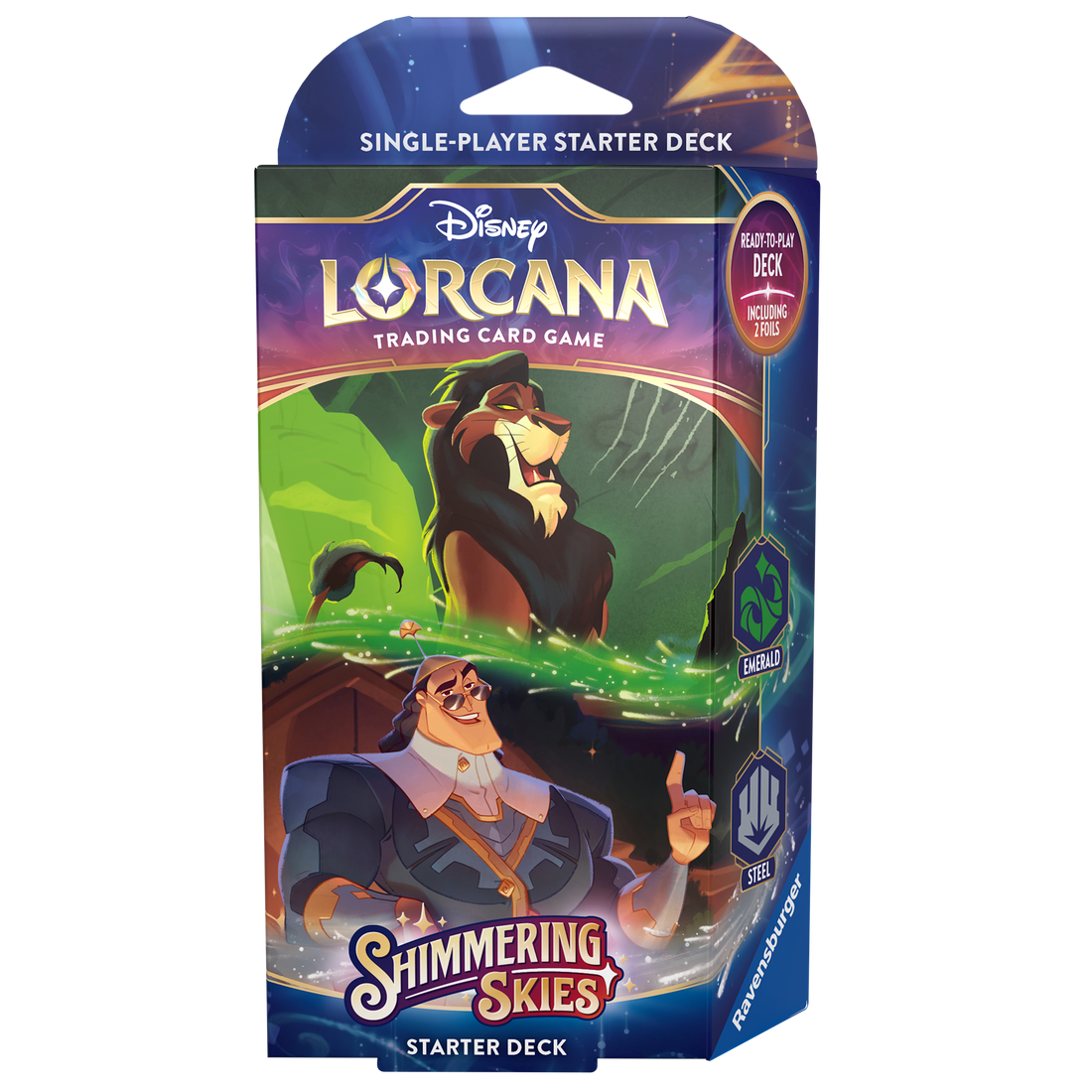 Disney Lorcana TCG - Shimmering Skies Starter Deck - Emerald and Steel