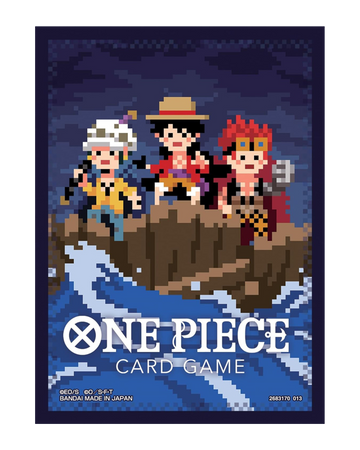 Bandai Sleeves for One Piece Card Game (6) - The Three Captains (pixel art)