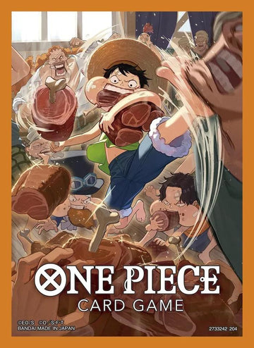 Bandai Sleeves for One Piece Card Game (7) - The Three Captains ( Law , Luffy , Kid )