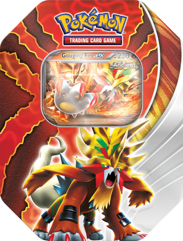 Pokémon TCG: Paradox Destinies Fall ex Tin - Gouging Fire EX