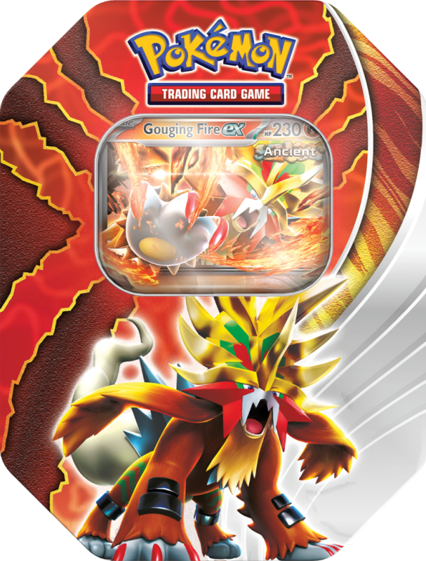 Pokémon TCG: Paradox Destinies Fall ex Tin - Gouging Fire EX