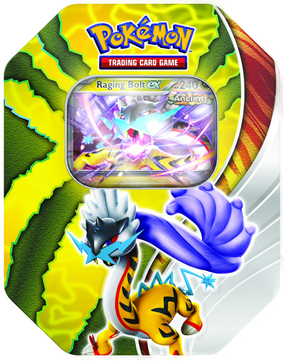 Pokémon TCG: Paradox Destinies Fall ex Tin - Raging Bolt EX