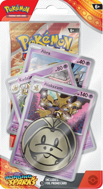 Pokémon TCG: Scarlet & Violet 8 Surging Sparks Premium Checklane - Abra/ Kadabra/ Alakazam