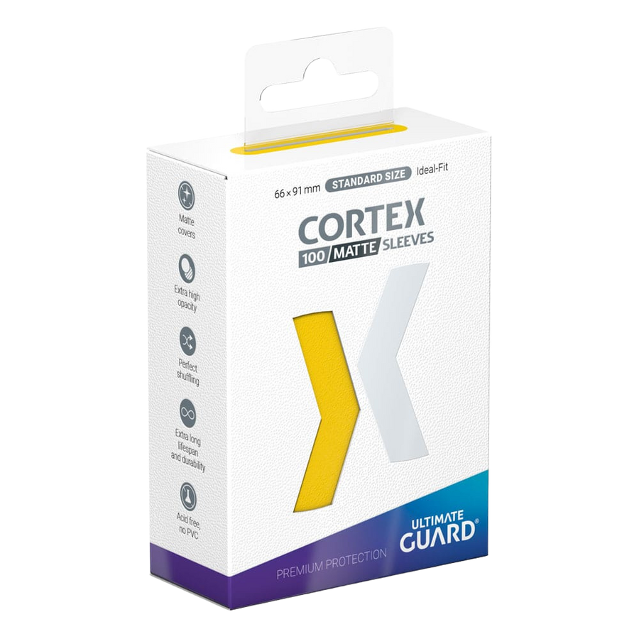 Ultimate Guard Cortex Sleeves Standard Size Matte Yellow (100)