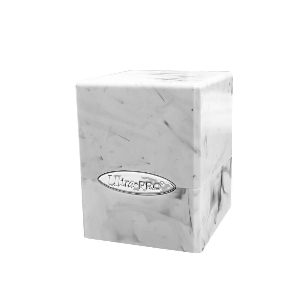 UP - Marble Satin Cube - White / Black