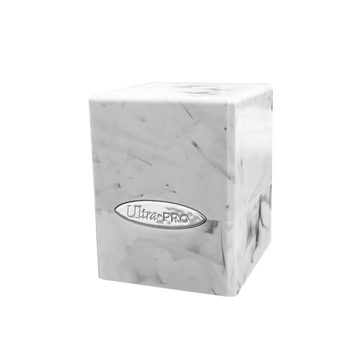 UP - Marble Satin Cube - White / Black