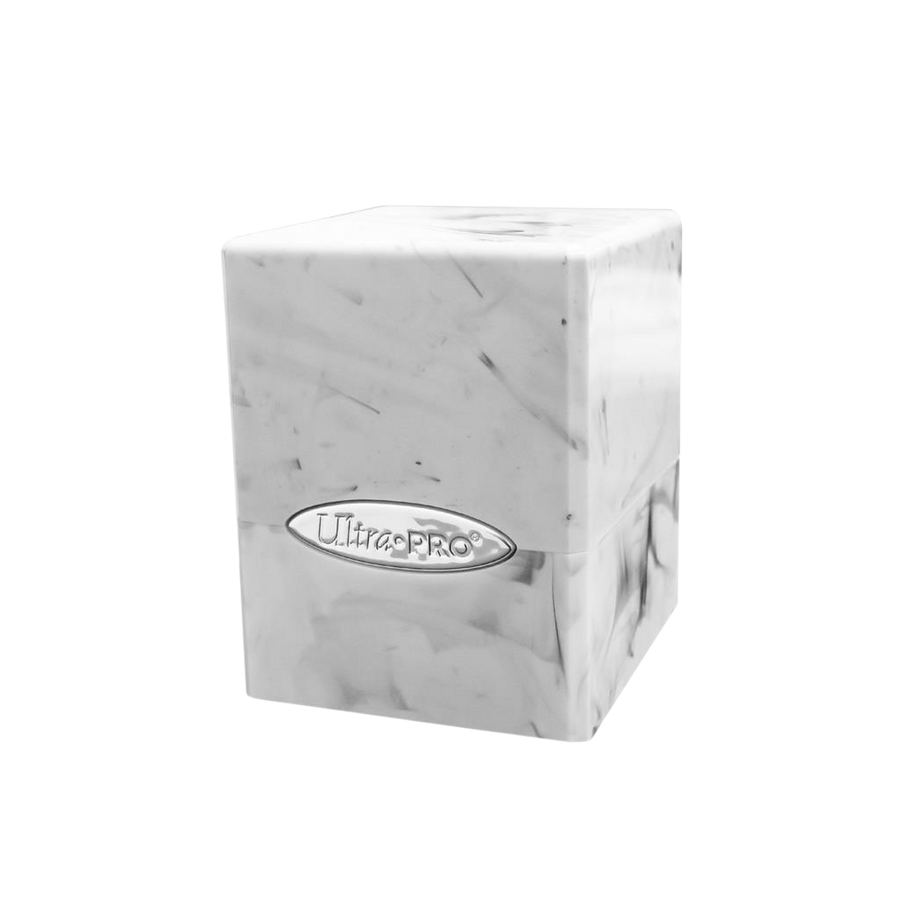 UP - Marble Satin Cube - White / Black