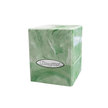 UP - Marble Satin Cube - Lime Green / White