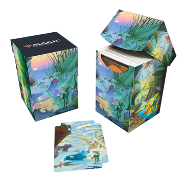 UP - Deck Box - Magic: The Gathering - Bloomburrow - Season Lands: Island (Summer)