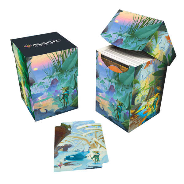 UP - Deck Box - Magic: The Gathering - Bloomburrow - Season Lands: Island (Summer)