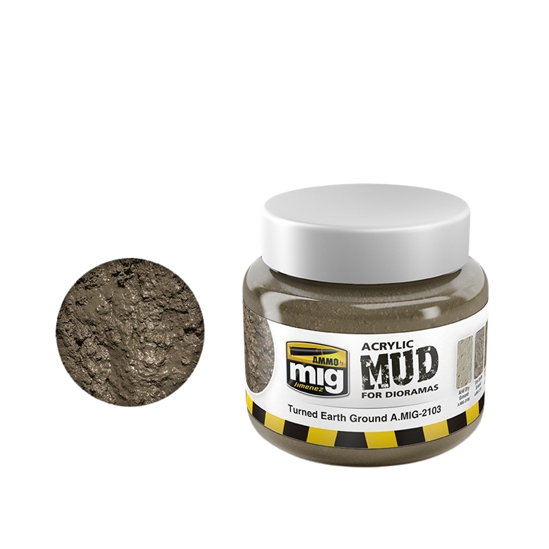 Ammo by Mig - Acrylic Mud for Dioramas: Turned Earth Ground