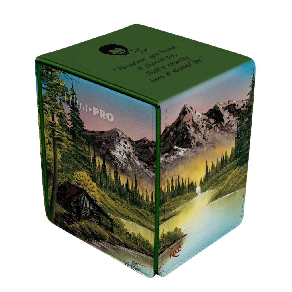 Deck Storage Box Bob Ross Deck Box - Mountain Retreat Trading Card Deck Storage Box Bob Ross Deck Box - Mountain Retreat Trading Card