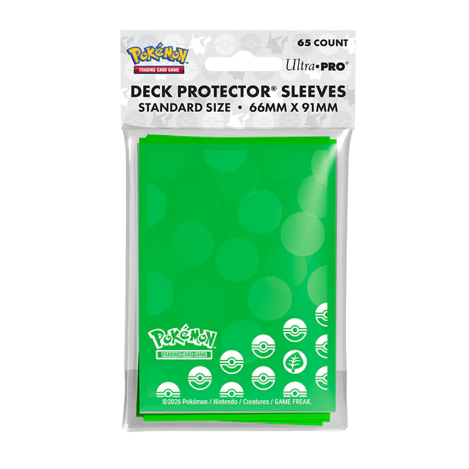 UP - Energy - Grass Type 65ct Deck Protector Sleeves for Pokémon