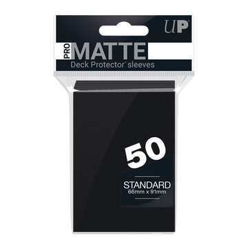 UP - Standard Sleeves - Pro-Matte - Black (50 Sleeves)