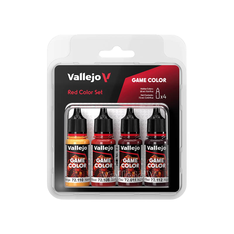 Game Color - 4 colors set - Red 18 ml