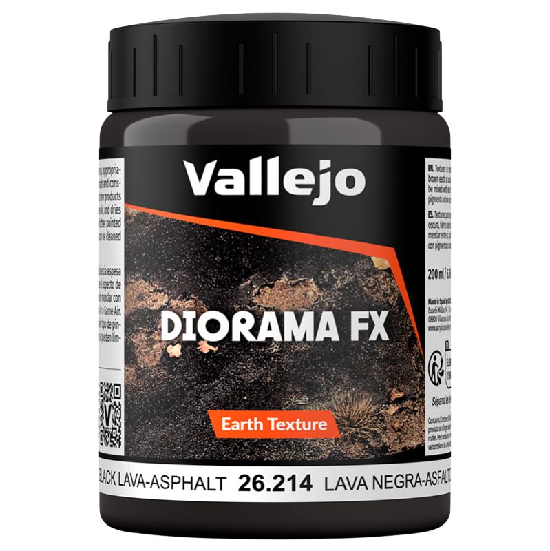 Vallejo - Black Lava-Asphalt Texture