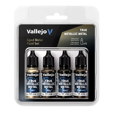 Vallejo TMM - 4 Colors Set Aged Metal