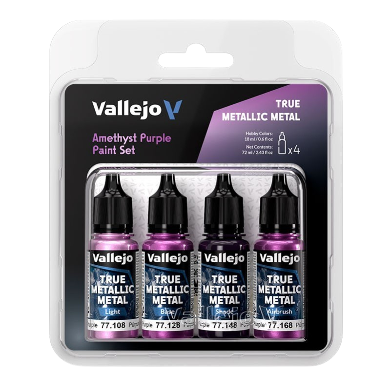 Vallejo TMM - 4 Colors Set Amethyst Purple