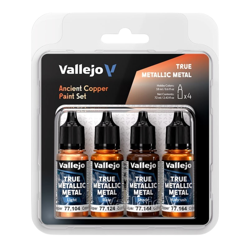 Vallejo TMM - 4 Colors Set Ancient Copper