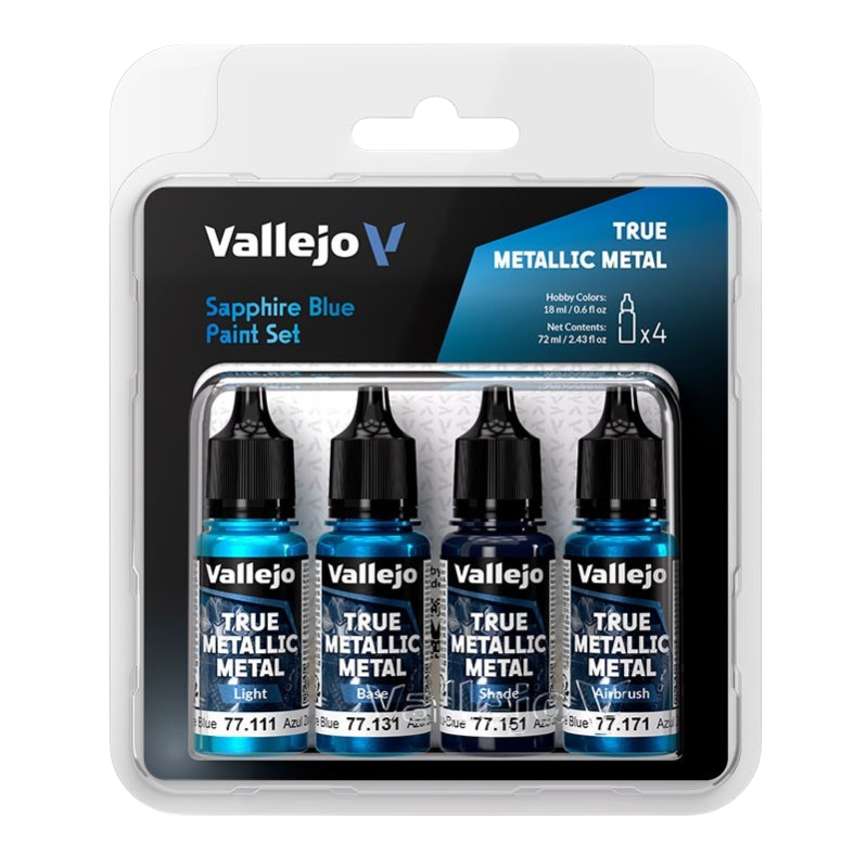 Vallejo TMM - 4 Colors Set Sapphire Blue