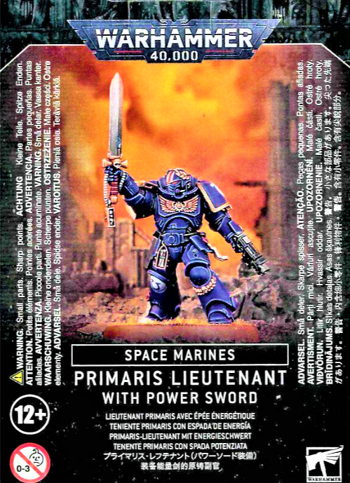 Space Marines: Primaris Lieutenant with Power Sword