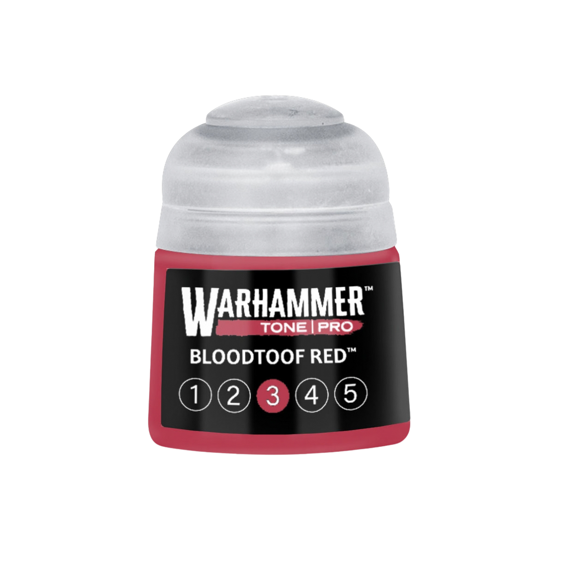 Tinta Warhammer Tone Pro Bloodtoof Red 3, pote de 12 ml