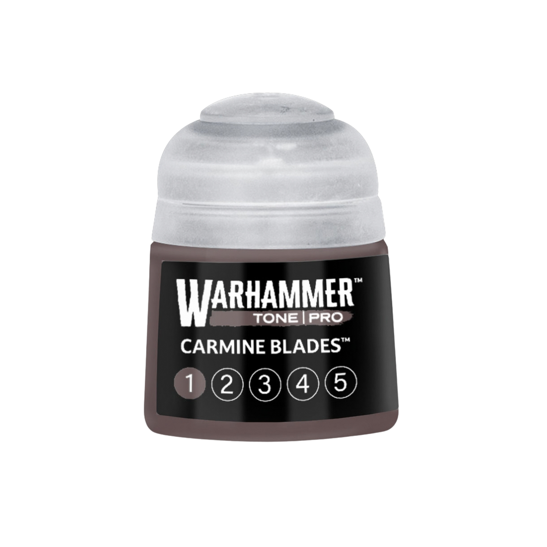 Tinta Warhammer Tone Pro Carmine Blades 1, pote de 12 ml