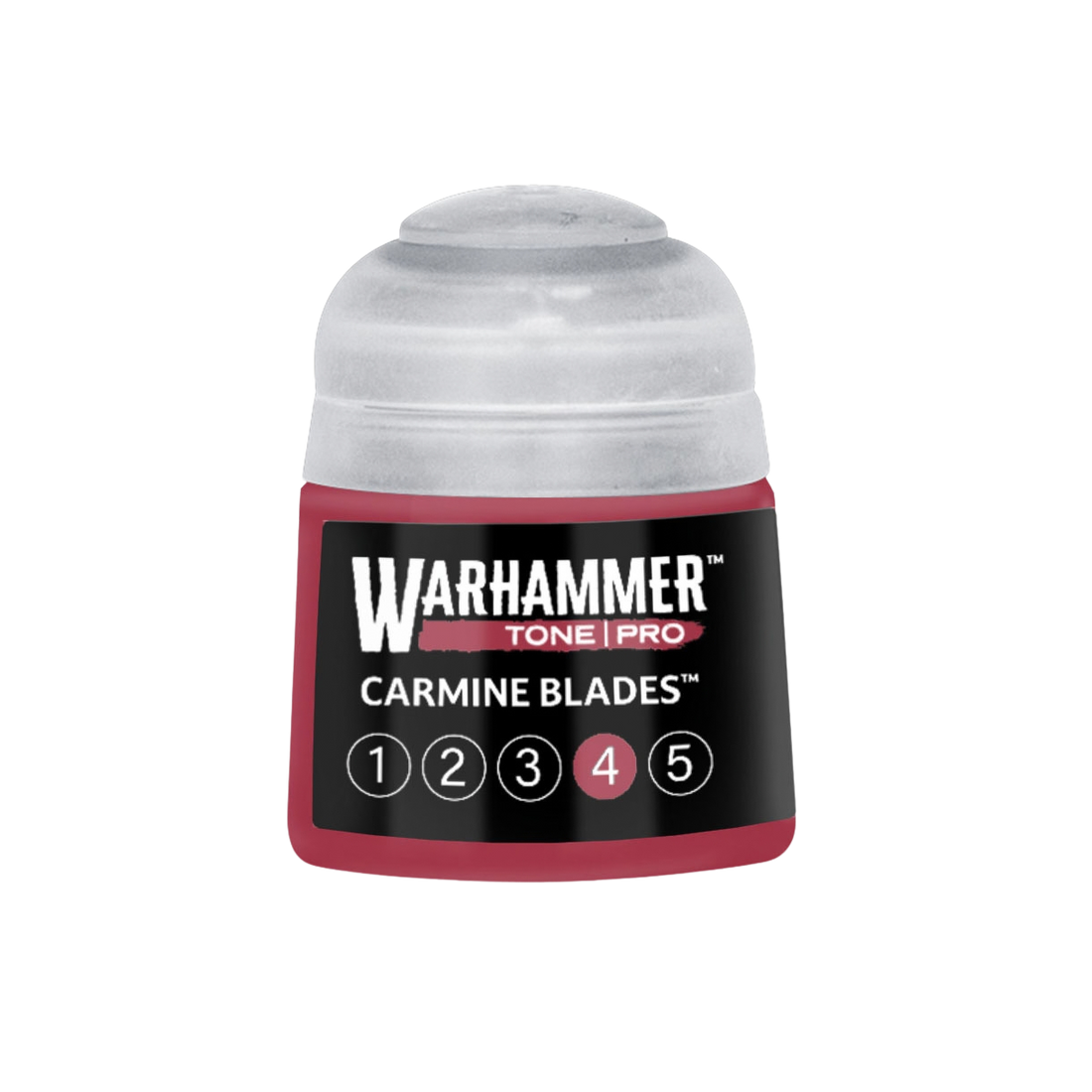 Tinta Warhammer Tone Pro Carmine Blades 4, pote de 12 ml