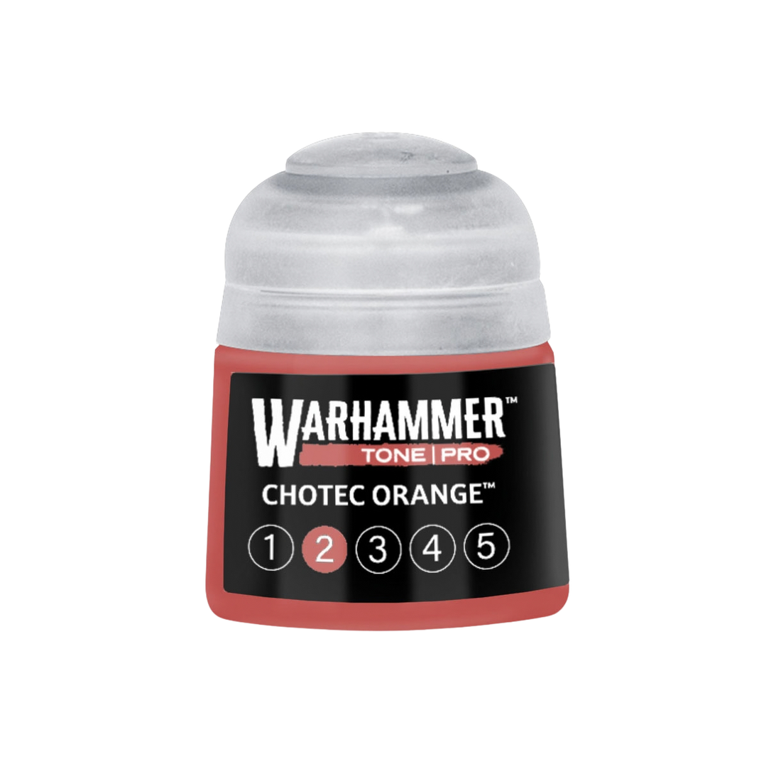 Tinta Warhammer Tone Pro Chotec Orange 2, pote de 12 ml