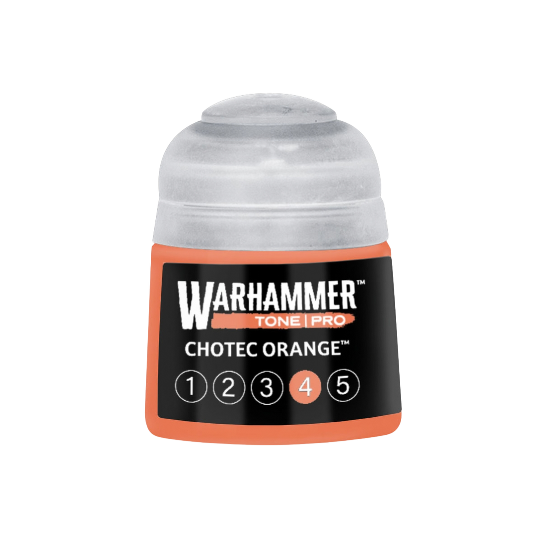 Tinta Warhammer Tone Pro Chotec Orange 4, pote de 12 ml