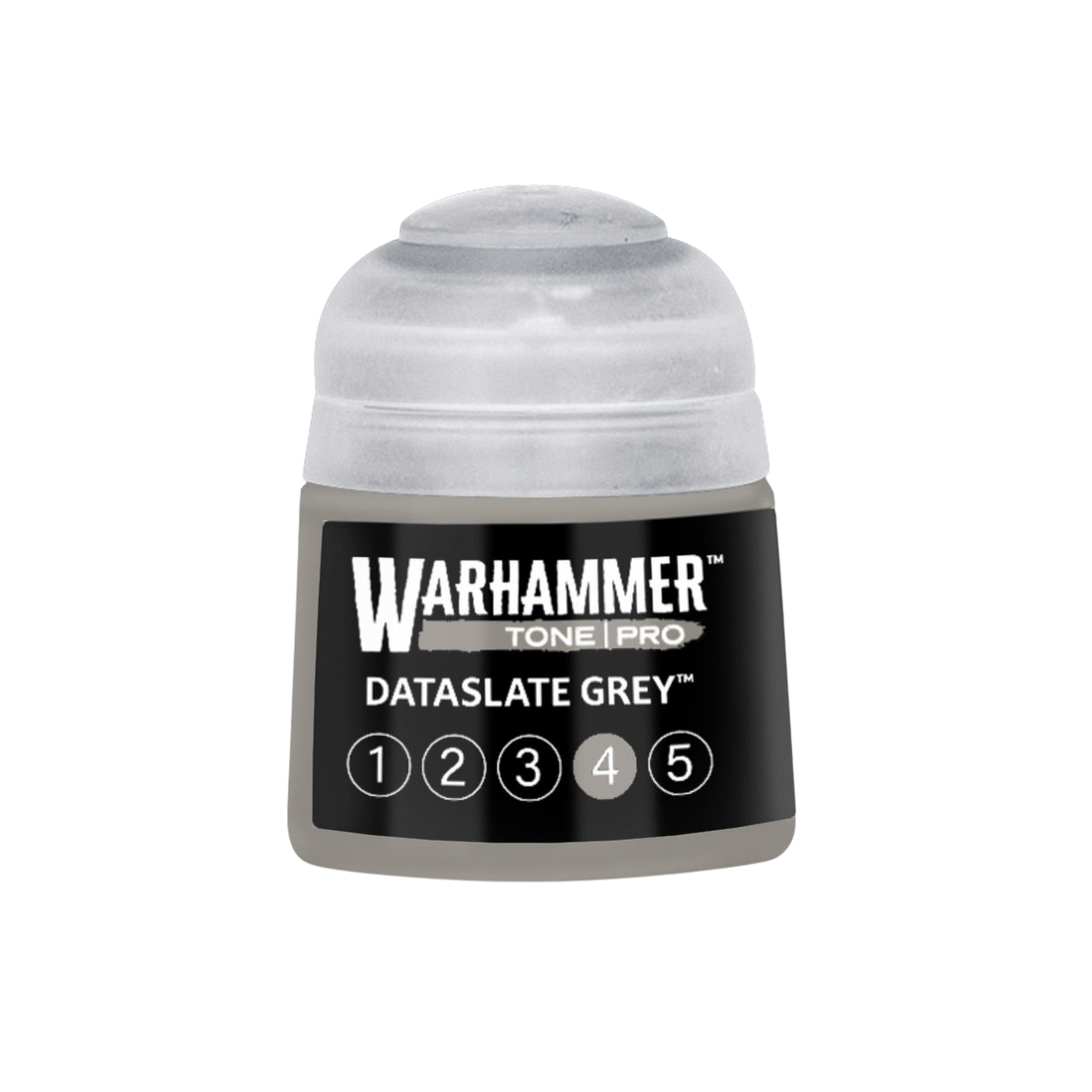 Tinta Warhammer Tone Pro Dataslate Grey 4, pote de 12 ml