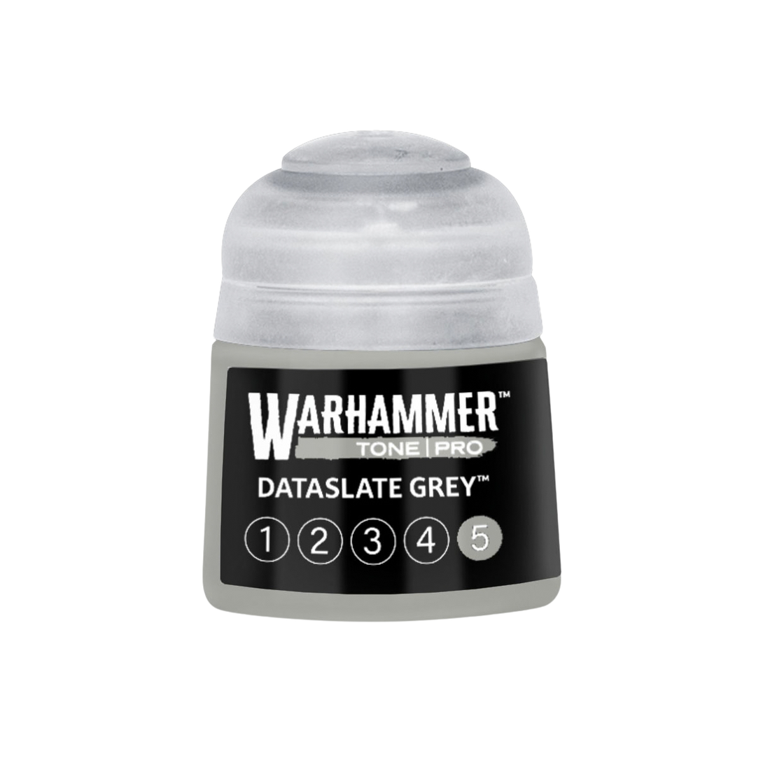 Tinta Warhammer Tone Pro Dataslate Grey 5, pote de 12 ml