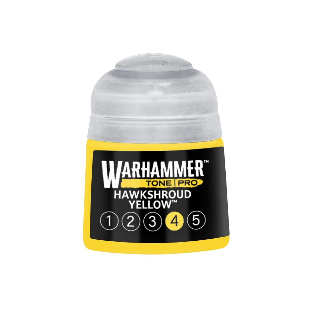 Tinta Warhammer Tone Pro Hawkshroud Yellow 4, pote de 12 ml