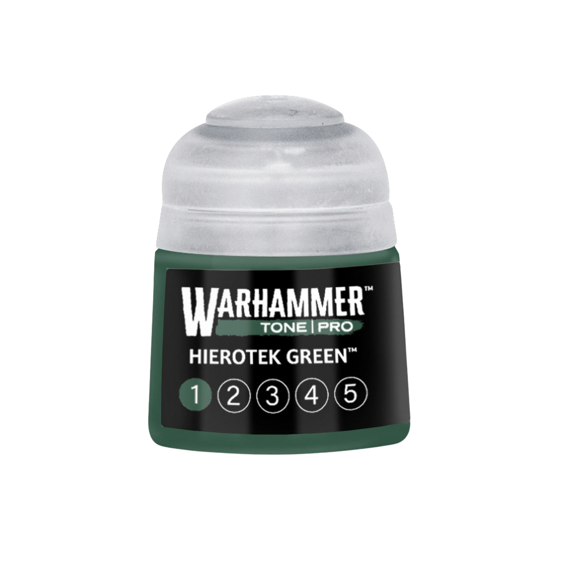 Tinta Warhammer Tone Pro Hierotek Green 1, pote de 12 ml