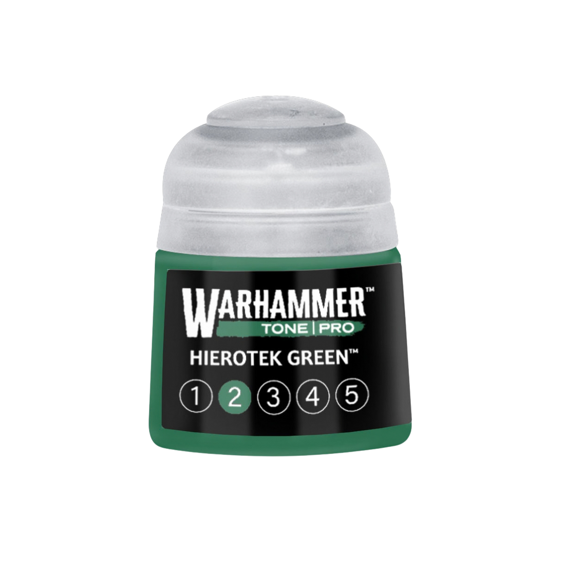 Tinta Warhammer Tone Pro Hierotek Green 2, pote de 12 ml