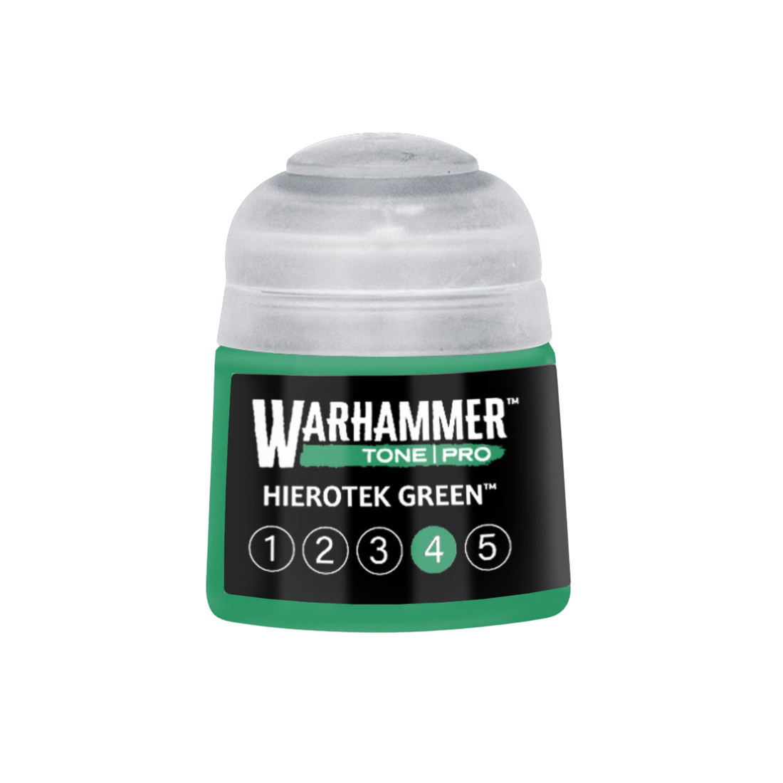 Tinta Warhammer Tone Pro Hierotek Green 4, pote de 12 ml