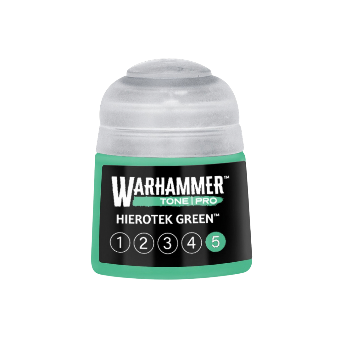 Tinta Warhammer Tone Pro Hierotek Green 5, pote de 12 ml
