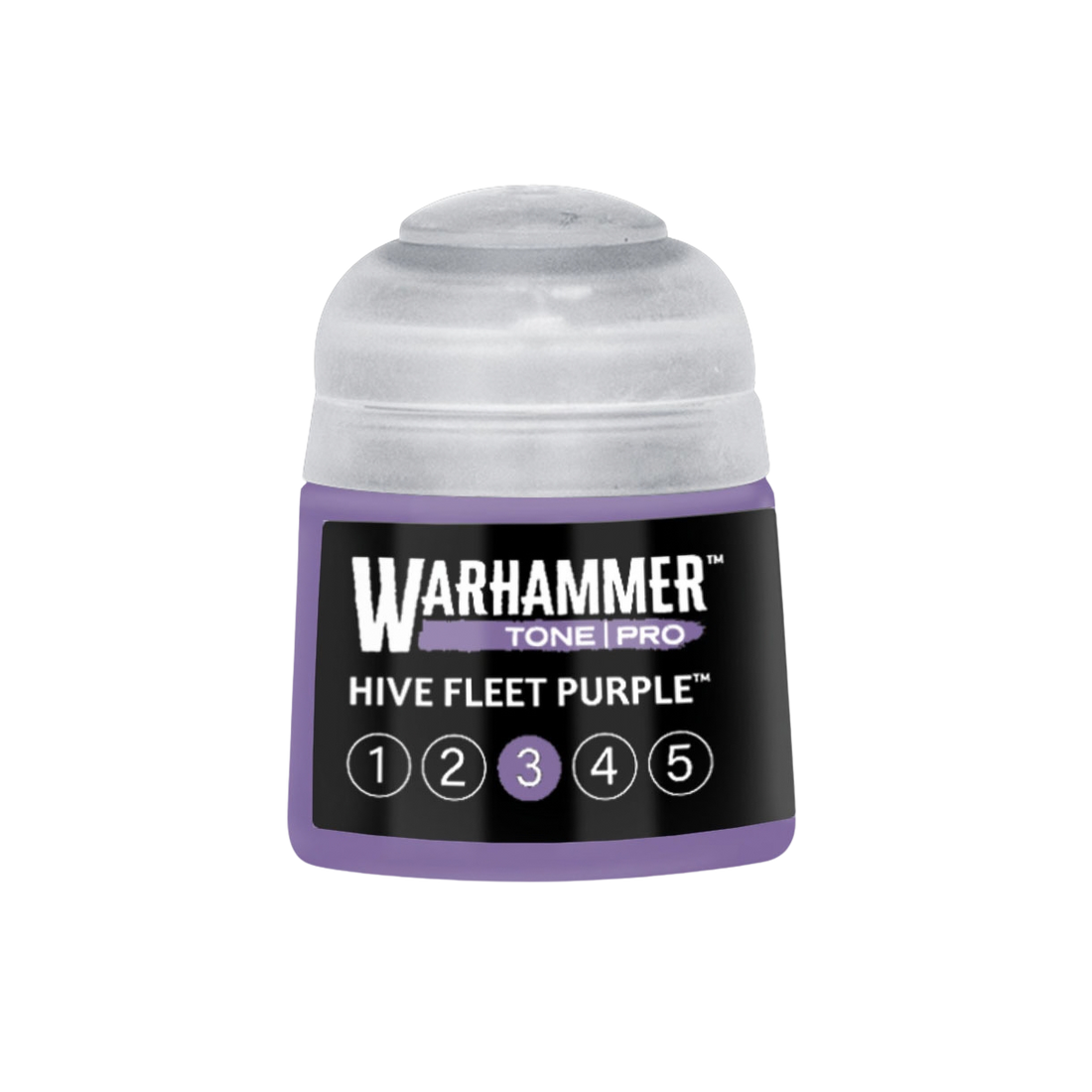 Tinta Warhammer Tone Pro Hive Fleet Purple 3, pote de 12 ml