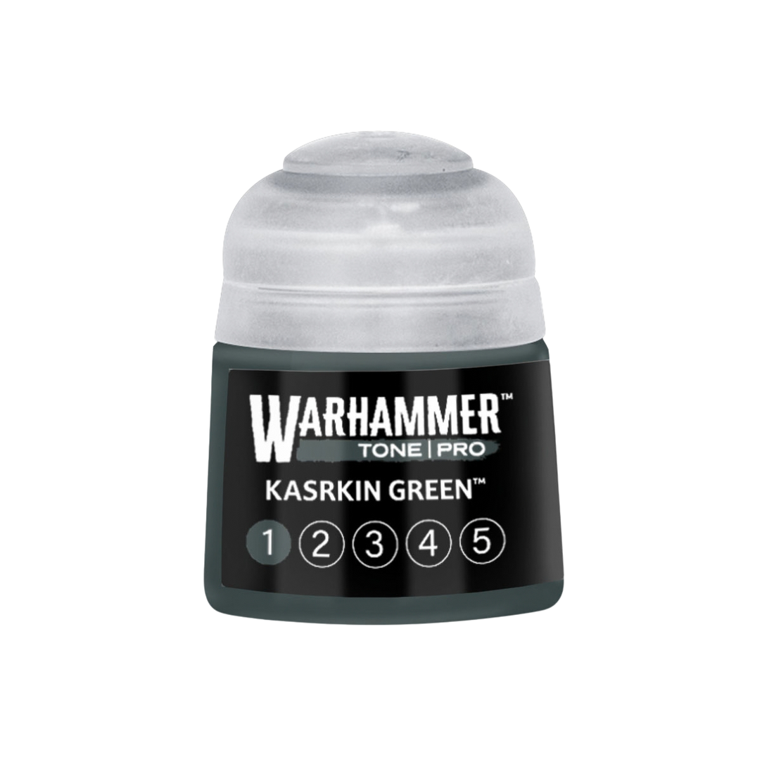 Tinta Warhammer Tone Pro Kasrkin Green 1, pote de 12 ml