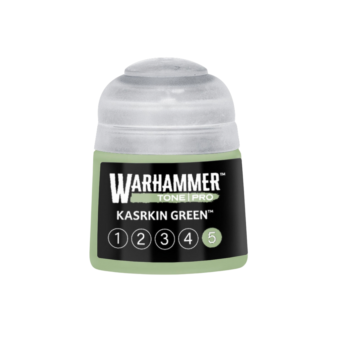Tinta Warhammer Tone Pro Kasrkin Green 5, pote de 12 ml
