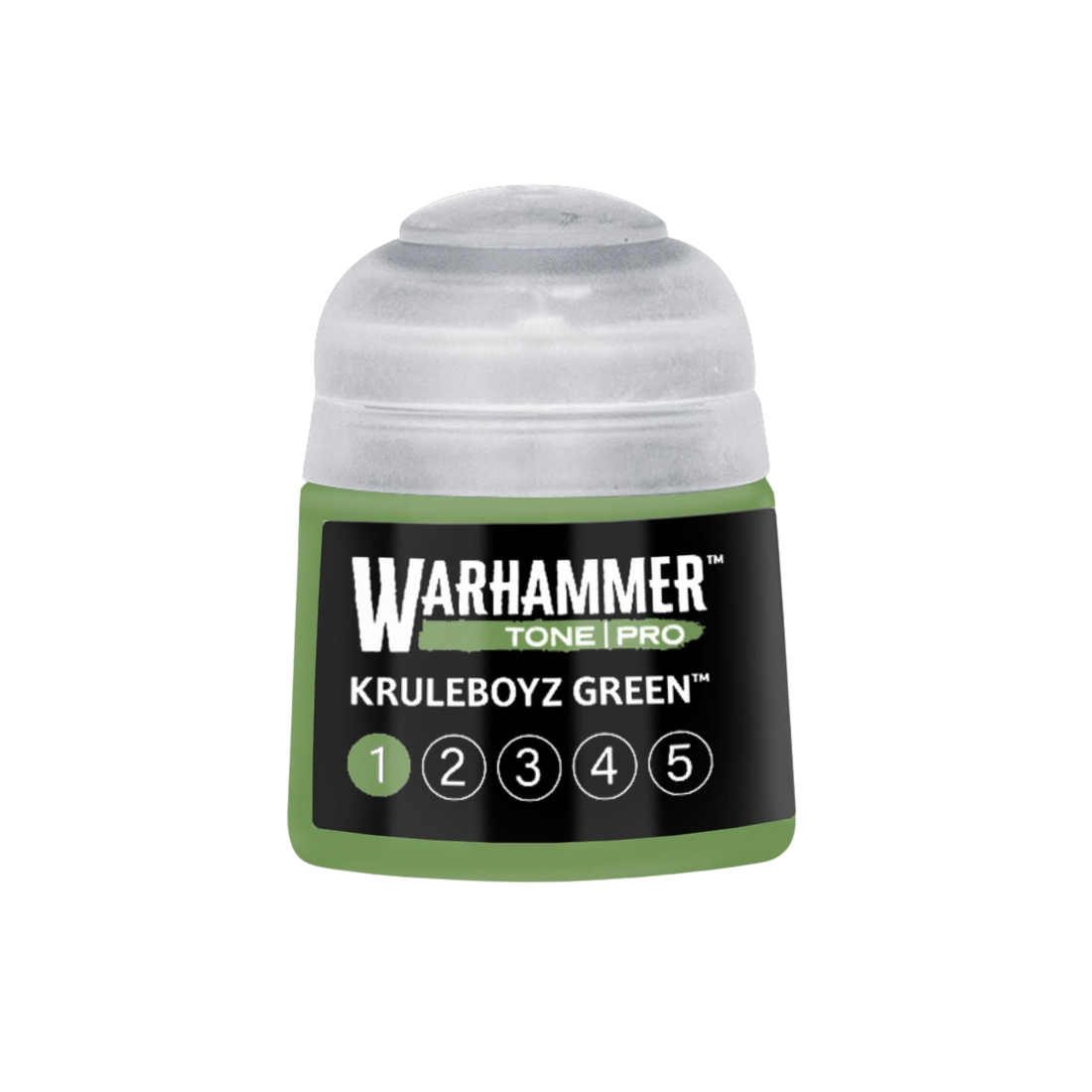 Tinta Warhammer Tone Pro Kruleboyz Green 1, pote de 12 ml